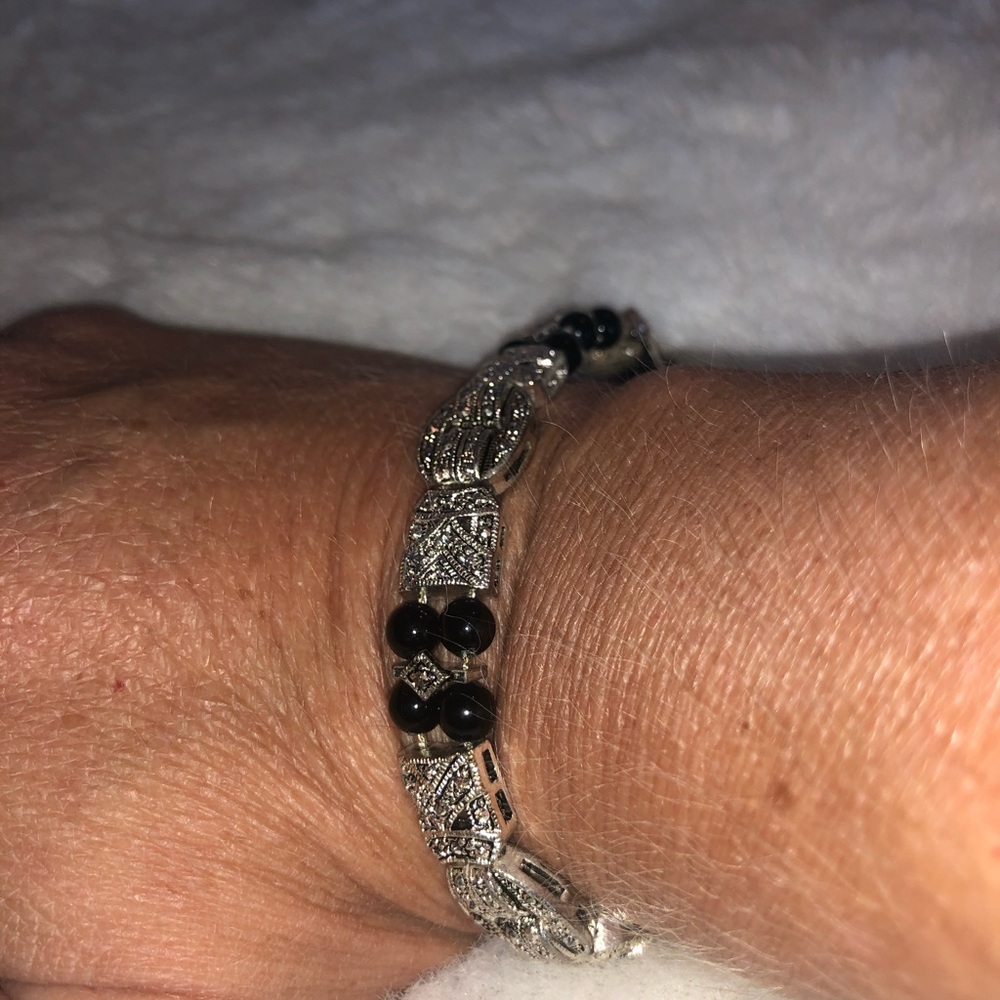 Beautiful Black and Silver Bracelet